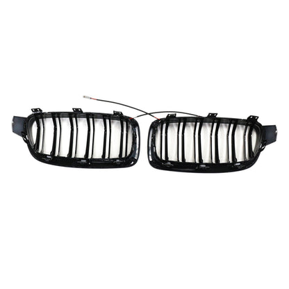 2012-2019 Double Slat Front Kidney Grille Grill Fit BMW 3 Series F30 F31 F35
