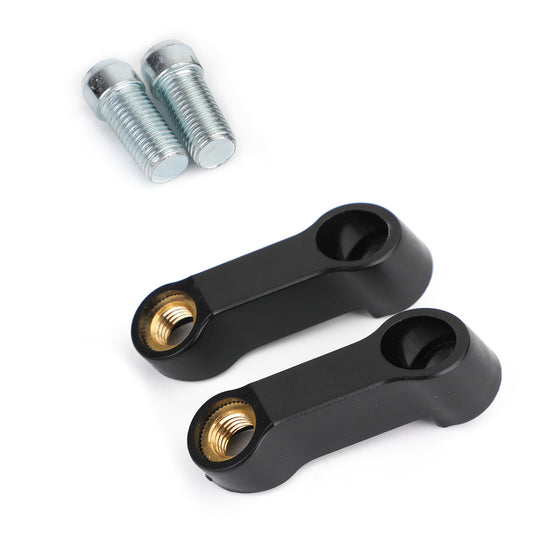 Support de rallonge de rétroviseur 10 mm M10 universel pour Suzuki, noir