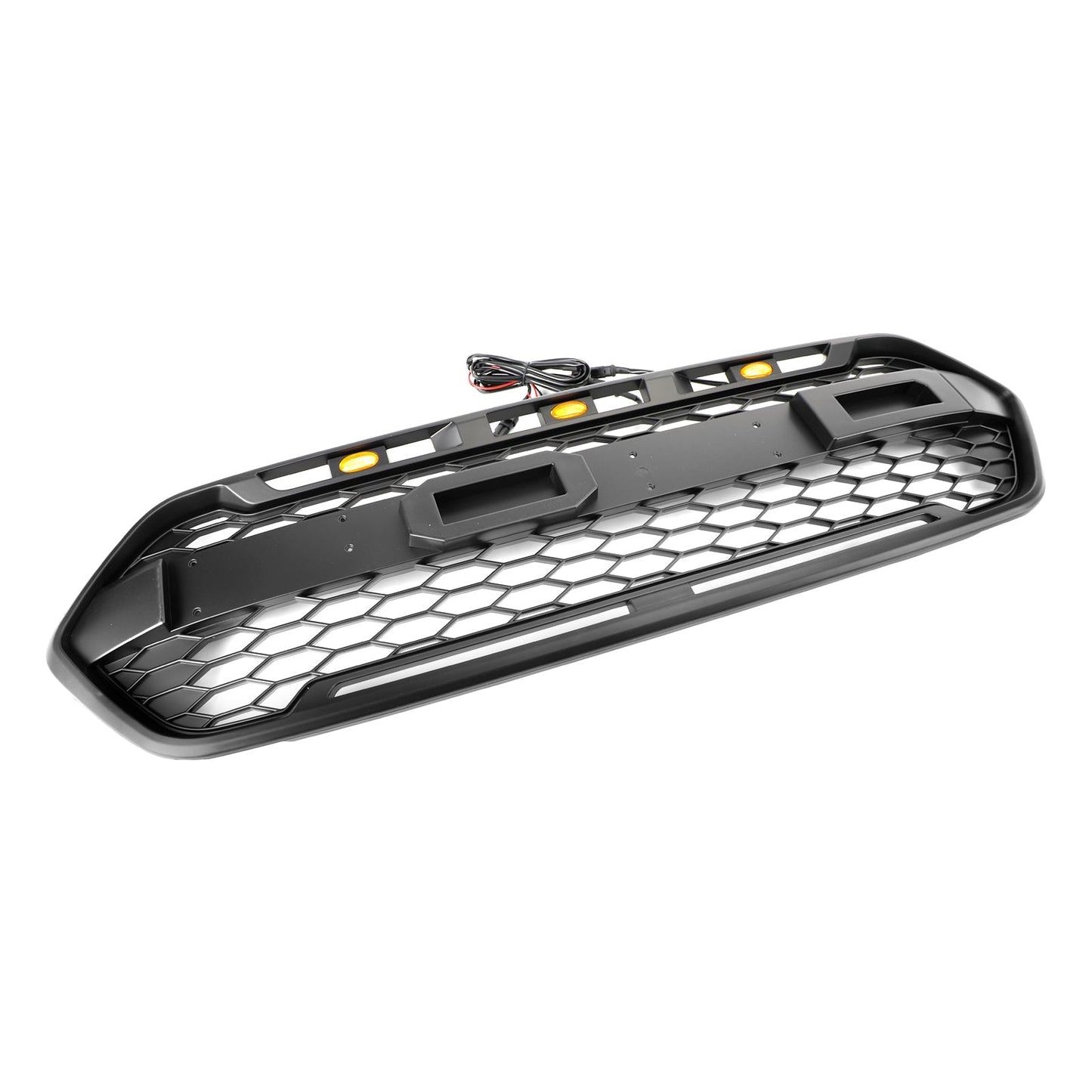 2018-2023 Ford Transit Custom Trail W/ 3LED Matte Black Front Bumper Grille Raptor Style