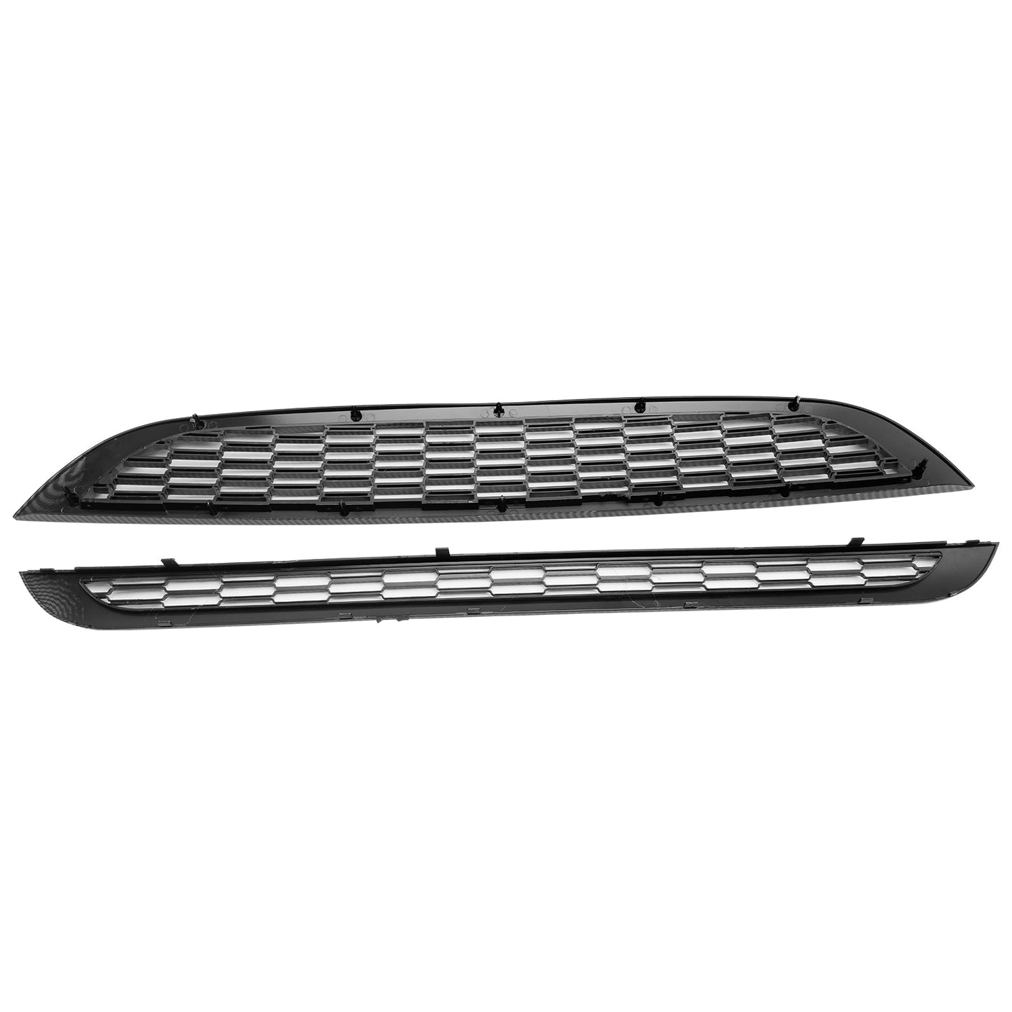 2002-2006 Mini Cooper R50 R52 R53 2PCS Honeycomb Mesh Front Grille Black Replacement Grill