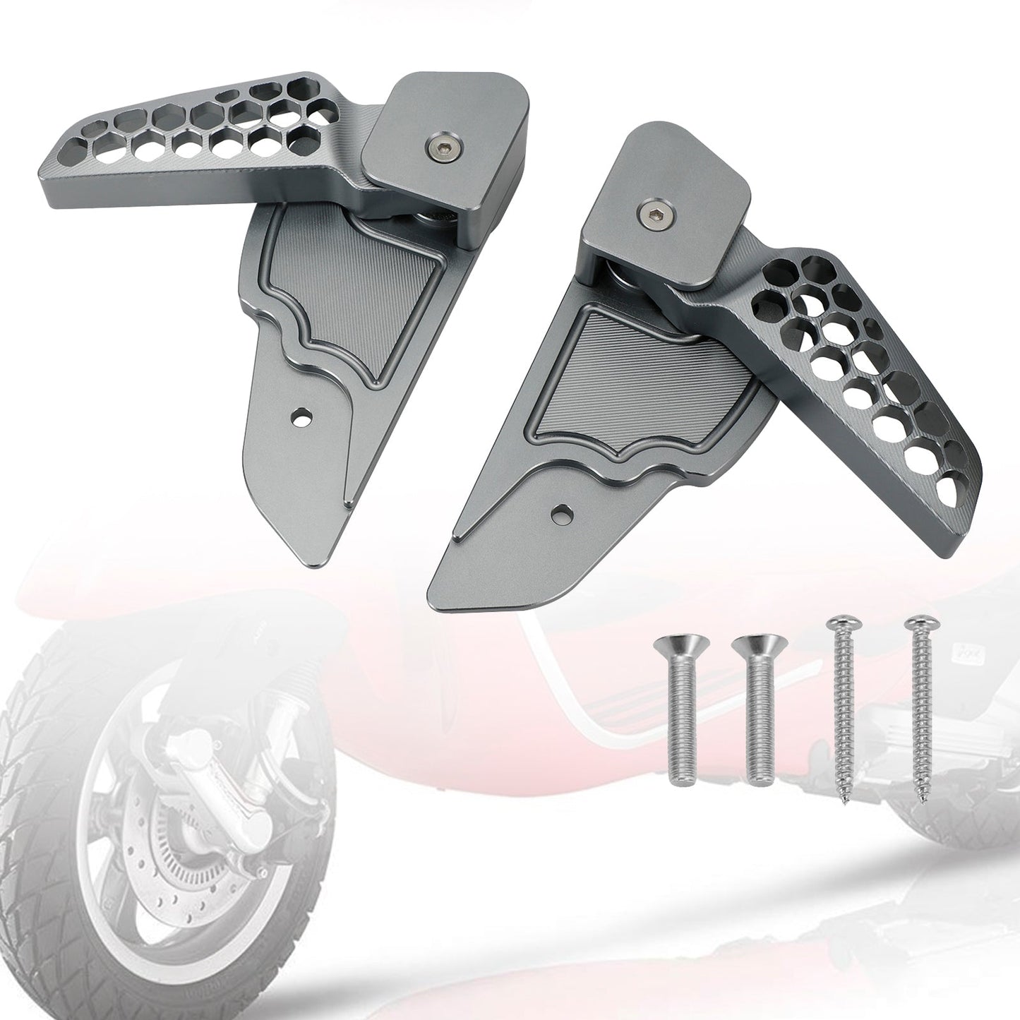 Reposapiés traseros compatibles con Vespa Primavera/Sprint 125 150 17-20