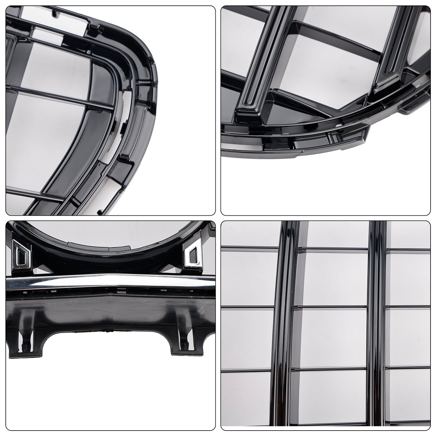 2015-2018 Mercedes Benz CLS Class W218 C218 X218 GTR Style Grill Front Bumper Glossy Black Grille
