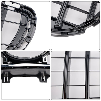 2015-2018 Mercedes Benz CLS Class W218 C218 X218 GTR Style Grill Front Bumper Glossy Black Grille