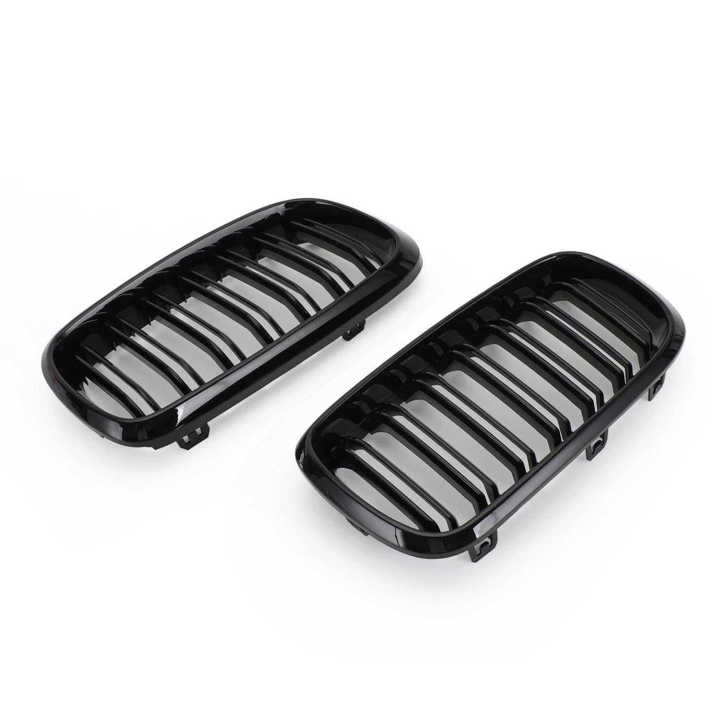 2013-2018 BMW X5 X6 X5M X6M xDrive35i/xDrive50i/xDrive40e/xDrive30d/M50d Front Kidney Gloss Black Grille