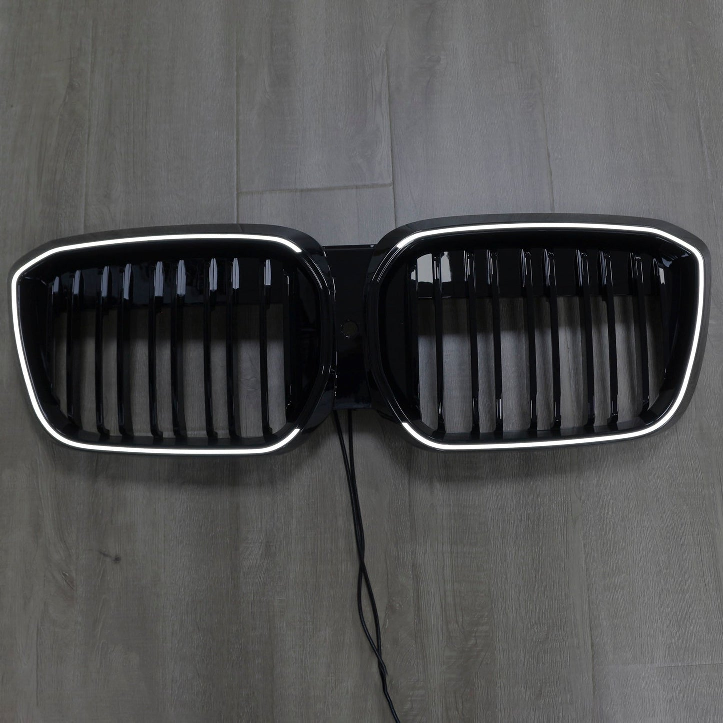 2022-2024 Double Slat Gloss Black Front Kidney Grill Grille Fit BMW IX3 G08 LCI