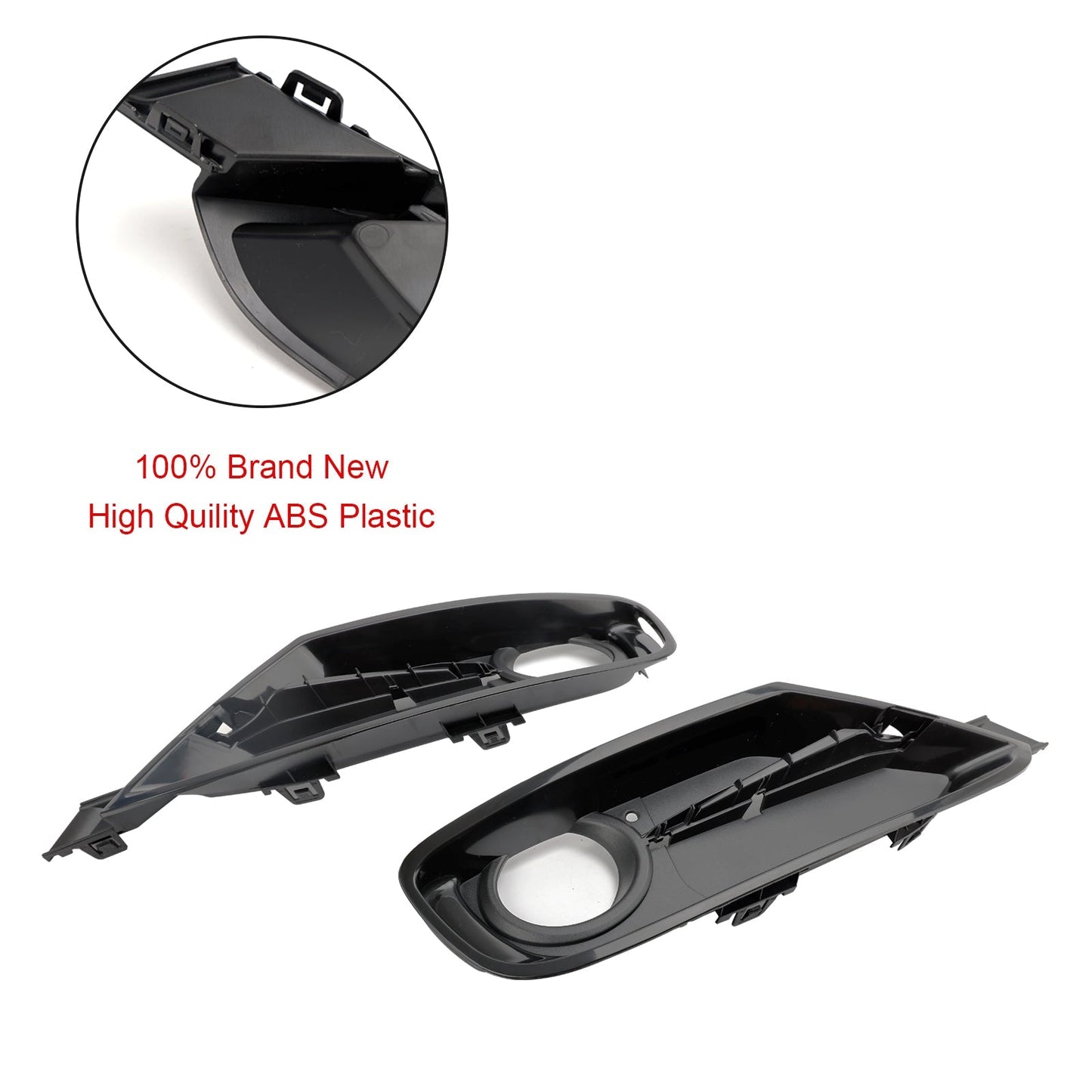 2014-2015 BMW 3 Series 328d 328d xDrive 2PCS Front Bumper Fog Light Grille Covers