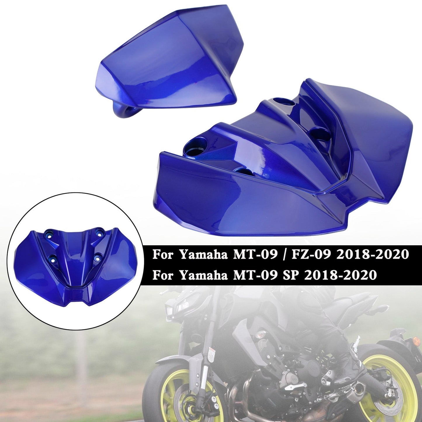 Headlight Fairing Windshield Cover For For Yamaha MT-09 FZ09 MT-09 SP 2018-2020