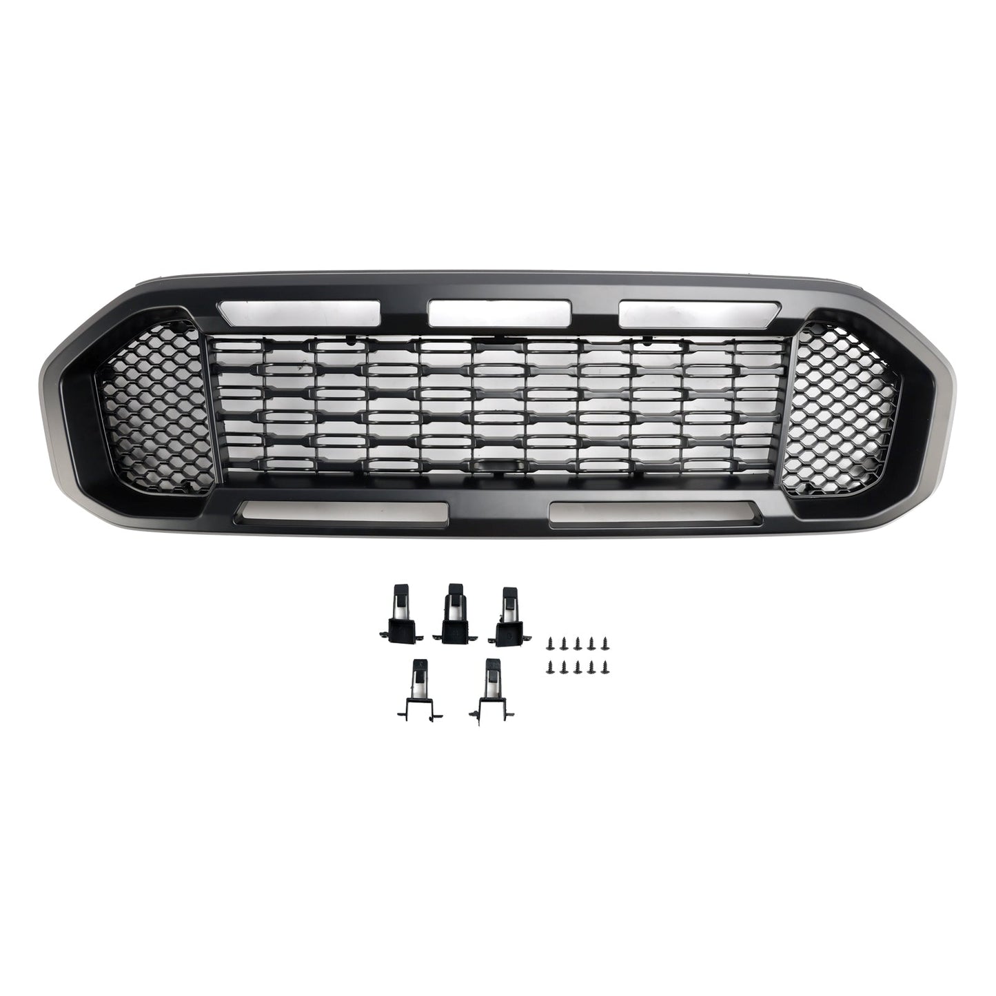 2019-2023 Ford Ranger Front Bumper Grill Raptor / Honeycomb / Mesh Style Black Grille