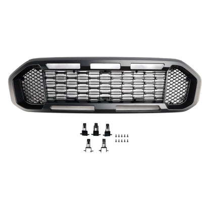 2019-2023 Ford Ranger Front Bumper Grill Raptor / Honeycomb / Mesh Style Black Grille