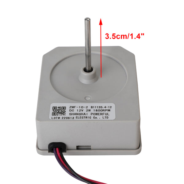 MeiLing Double Door Refrigerator ZWF-10-2 DC12V 2W Refrigerator Fan Motor