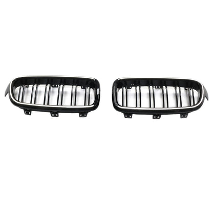 2012-2019 Double Slat Front Kidney Grille Grill Fit BMW 3 Series F30 F31 F35