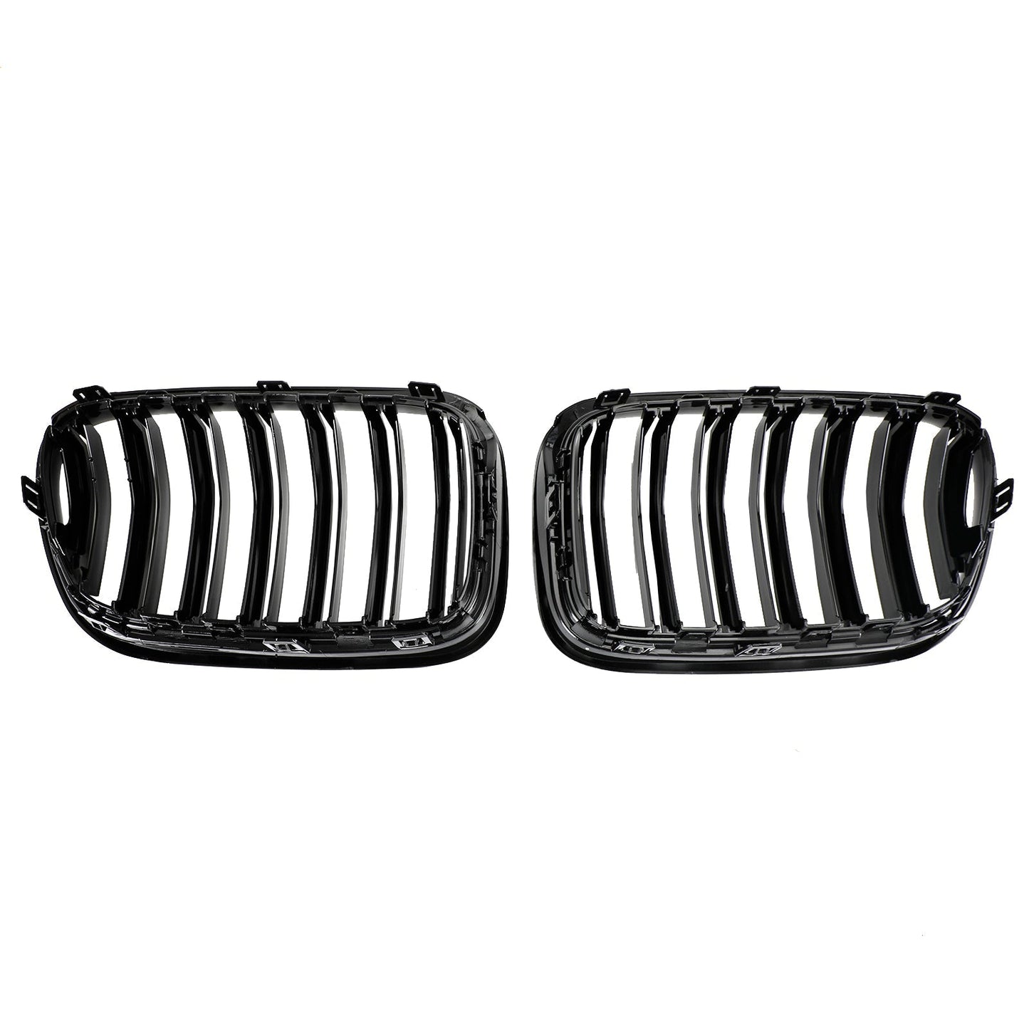 2010-2014 BMW X3 F25 xDrive28i/xDrive35i/xDrive20d/xDrive30d Gloss Black Grille Front Bumper Kidney Grill