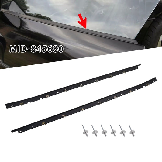 Joints de vitre extérieure côté conducteur et passager pour Chevrolet C4 Corvette 1984-1996 MID-845680