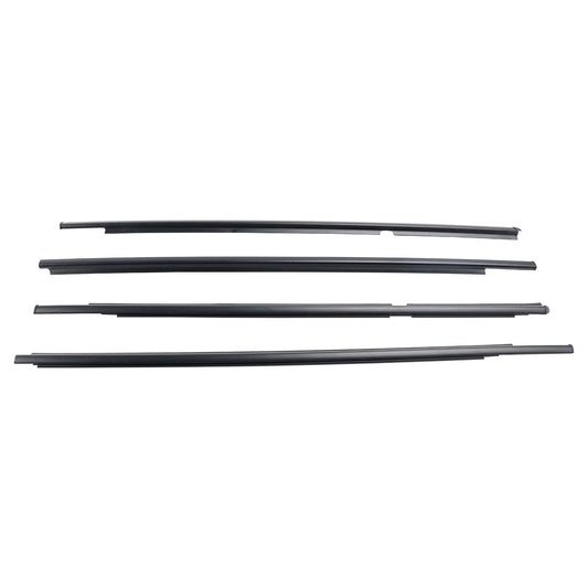 2005-2011 Toyota Yaris (NCP90, NCP91, KSP90, ZSP90) 4pcs Outer Door Glass Weatherstrip Moulding 68160-52110 68210-52110