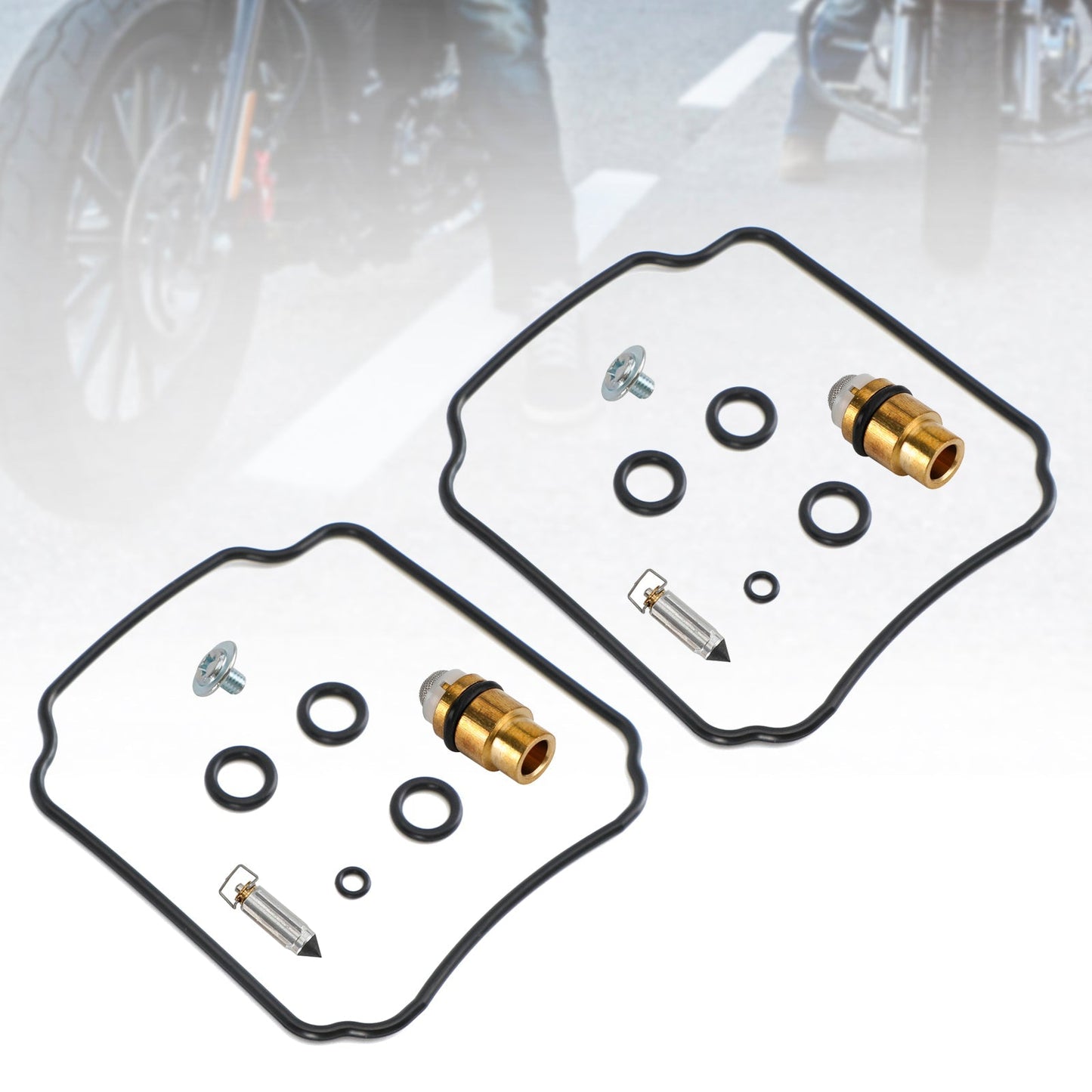 Kit de reparación y reconstrucción de carburador de 2 piezas para Yamaha FZR400(1WG)R/RR (versión 1988-1990)