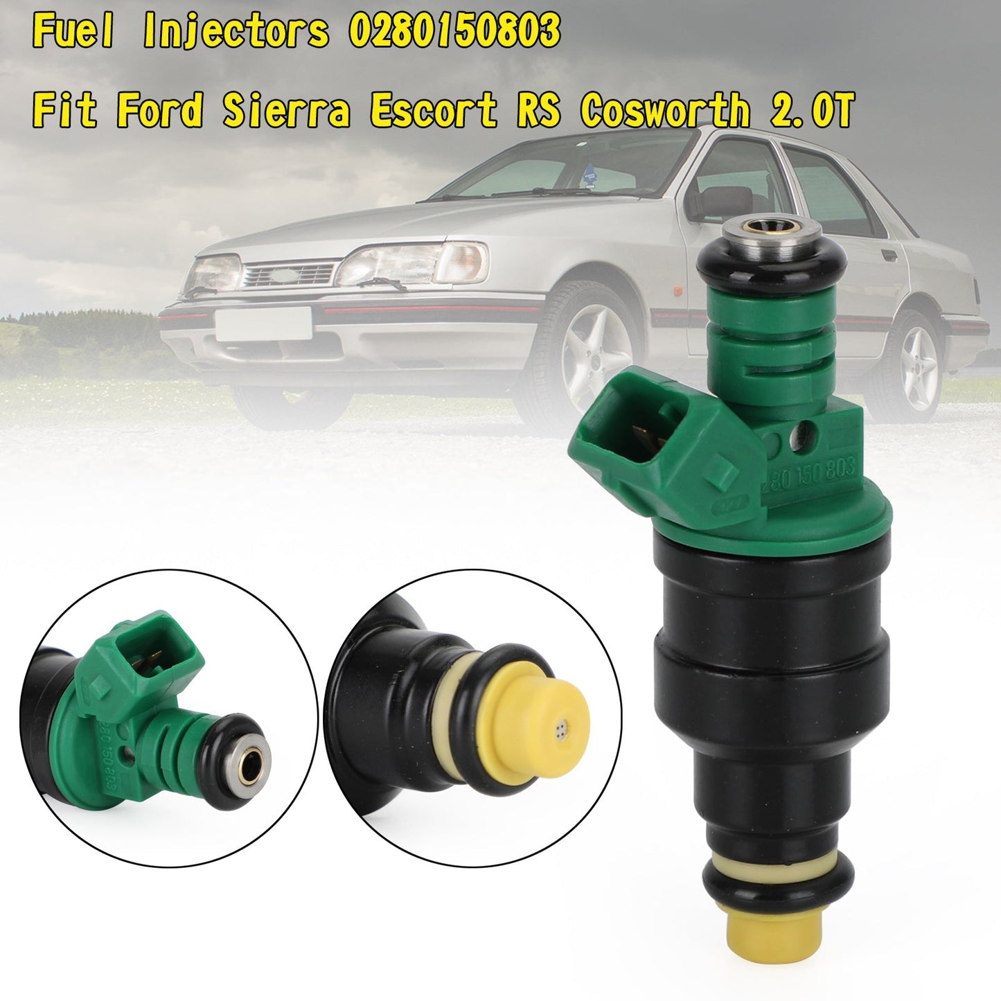 1990-1992 Ford Sierra Sapphire RS Cosworth 4x4 1PCS/6PCS Fuel Injectors 0280 150 803 0280150803 95160611000