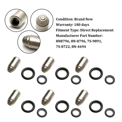 Caterpillar 3304 3306 D330C D333C 6PCS Injectors Nozzle Service Group 8N8796 7S-9891 7S-8722 8N-4694