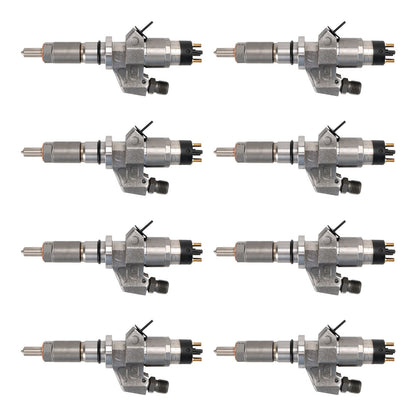 2001-2004.5 GMC Sierra 2500HD 3500HD 6.6L LB7 Duramax Diesel 8PCS Fuel Injectors 0445120008 0986435502 97208074