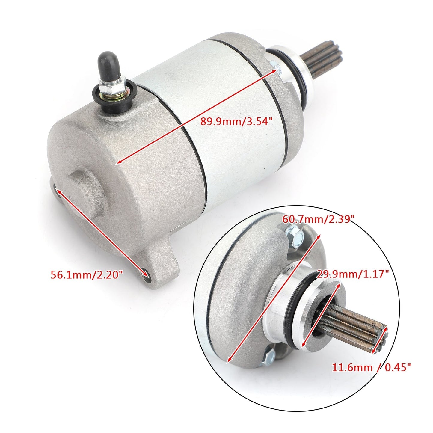 New Starter PMDD CCW 9-Tooth 12V For Honda CBR125R JC50 2011-2018 31200-KPP-T01 Assosary