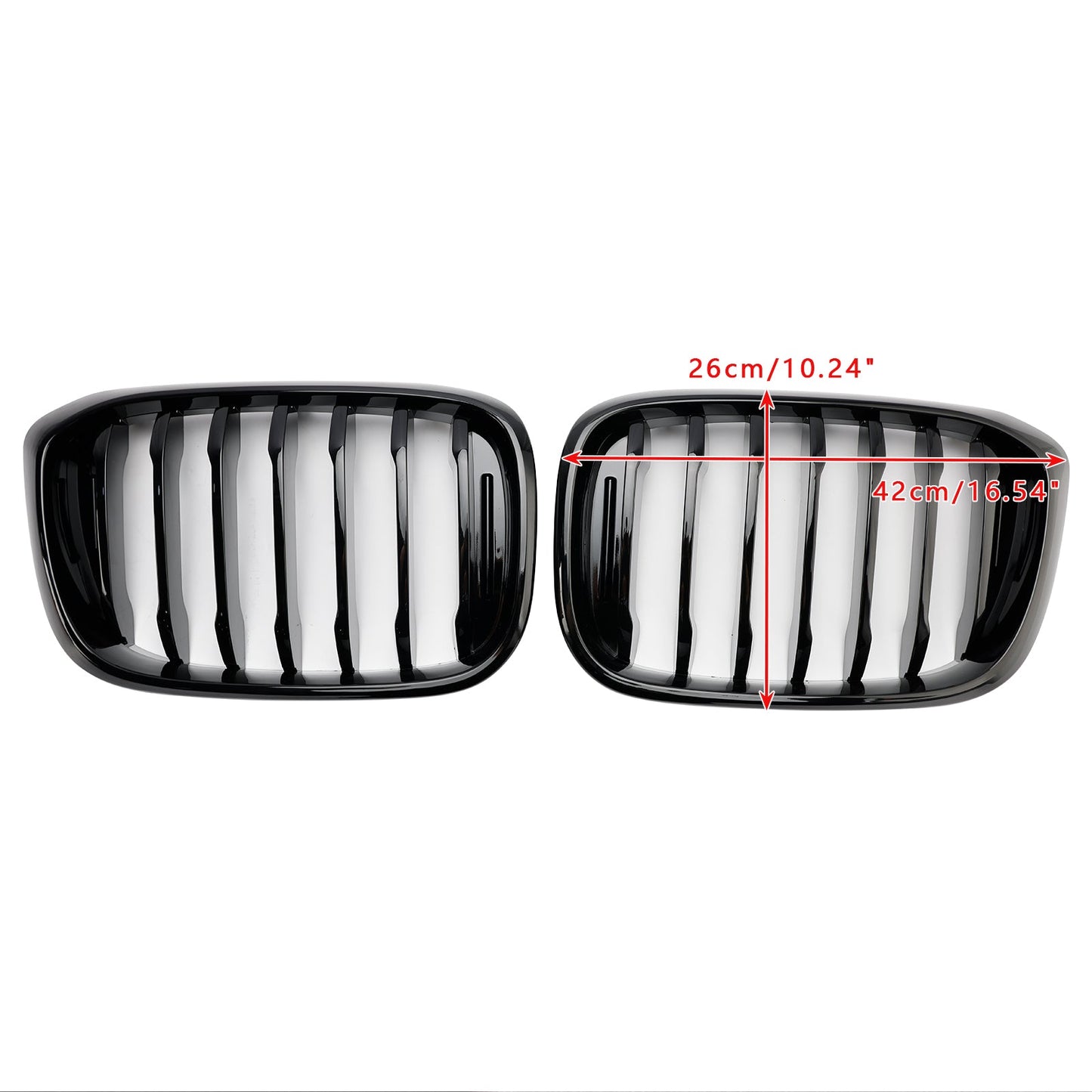 2018-2021 BMW X4 G02 X3 G01 G08 Gloss Black Front Kidney Grille Mesh Grill