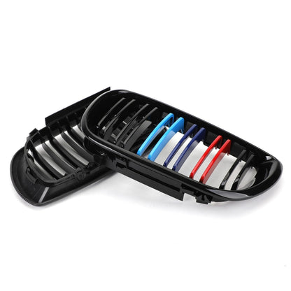 BMW 2002-2005 3 Series E46 4 Door 3 Colors Front Kidney Grille Double Rib