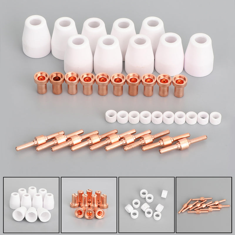 40 consumibles para cortador de plasma de aire, compatibles con antorchas PT-31 LG-40 CUT-40 50