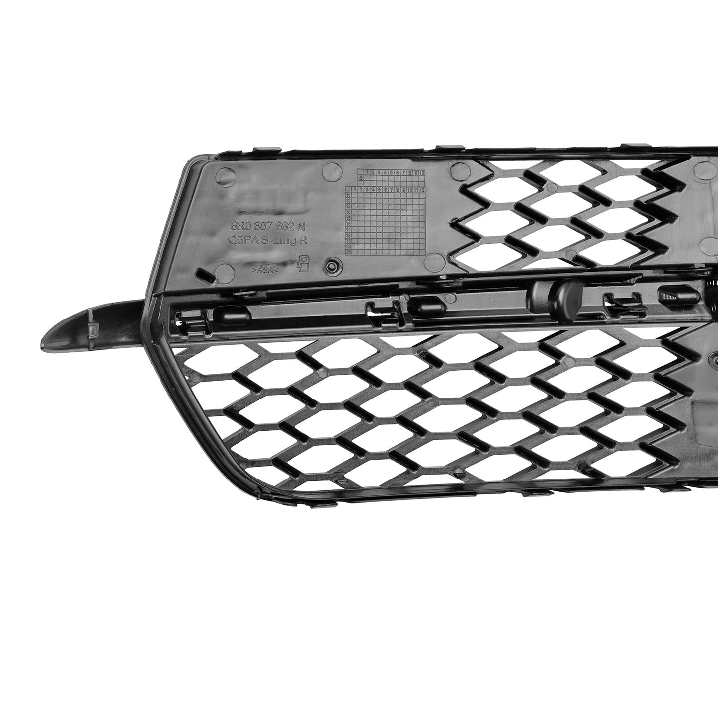 2014-2017 Audi Q5 S-Line SQ5 Front Bumper Fog Light Grill Black Chrome Grille