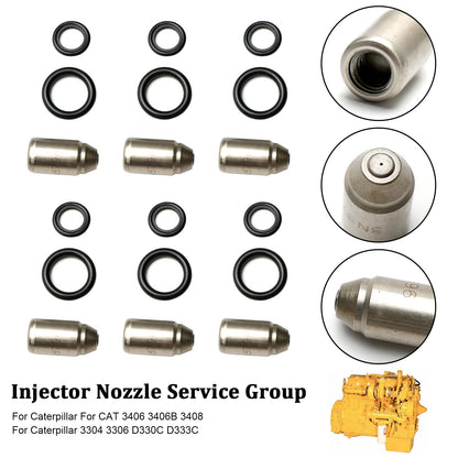 Caterpillar 3304 3306 D330C D333C 6PCS Injectors Nozzle Service Group 8N8796 7S-9891 7S-8722 8N-4694