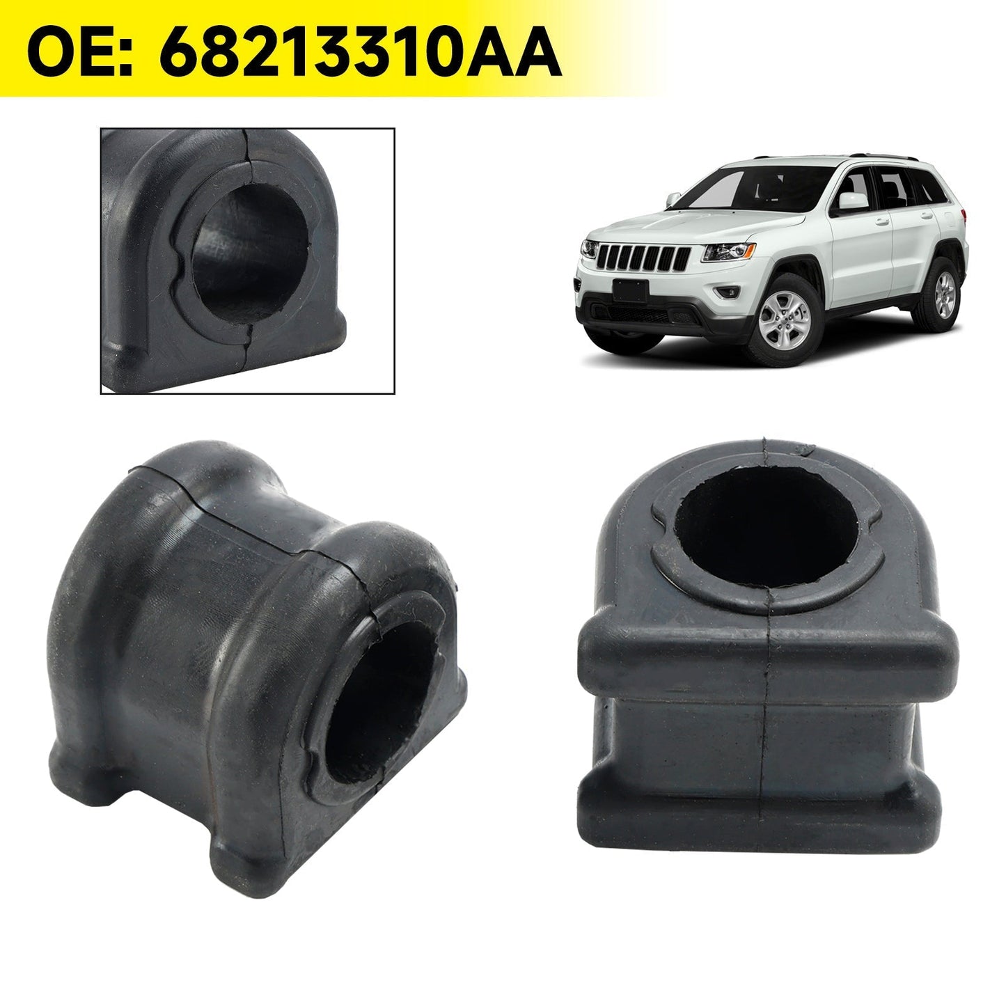 Grand Cherokee 2011-2015 Jeep 2 pièces Suspension avant Barre stabilisatrice Bague 68213310AA 52124887AD