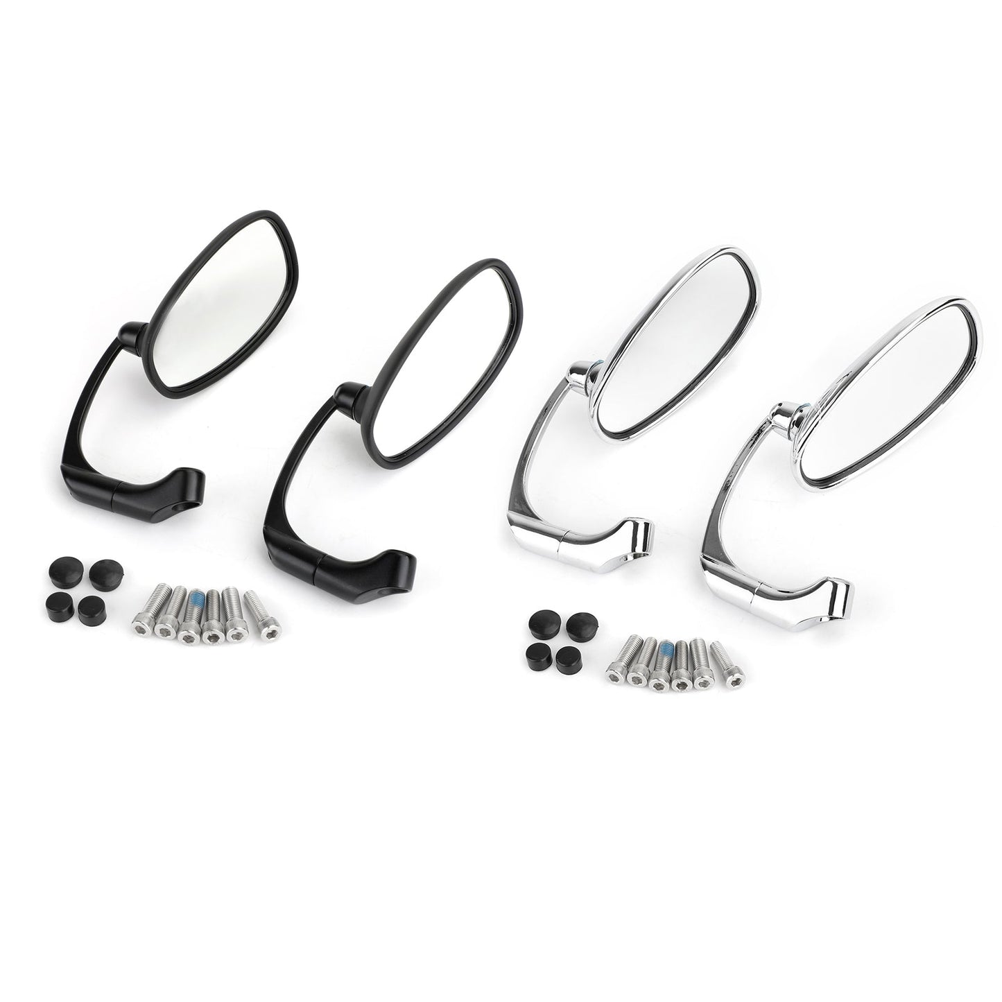 Paire de rétroviseurs rétro M8 M10 à barre en L pour Cafe Racer Bobber Custom Bobber