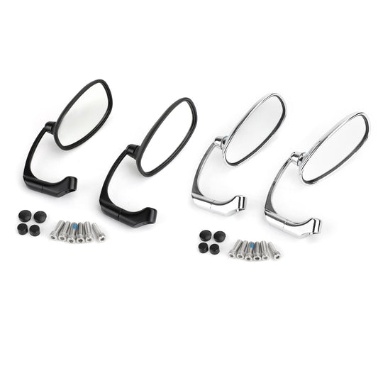 Paire de rétroviseurs rétro M8 M10 à barre en L pour Cafe Racer Bobber Custom Bobber