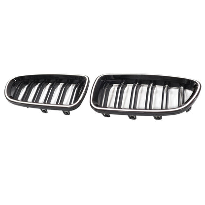 01.2009-10.2016 BMW 5-Series F10 Kidney Bumper Grill Grille Gloss Black 51137203649 51137203650