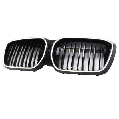 2022-2024 Double Slat Black Front Kidney Grill Grille Fit BMW IX3 G08 LCI