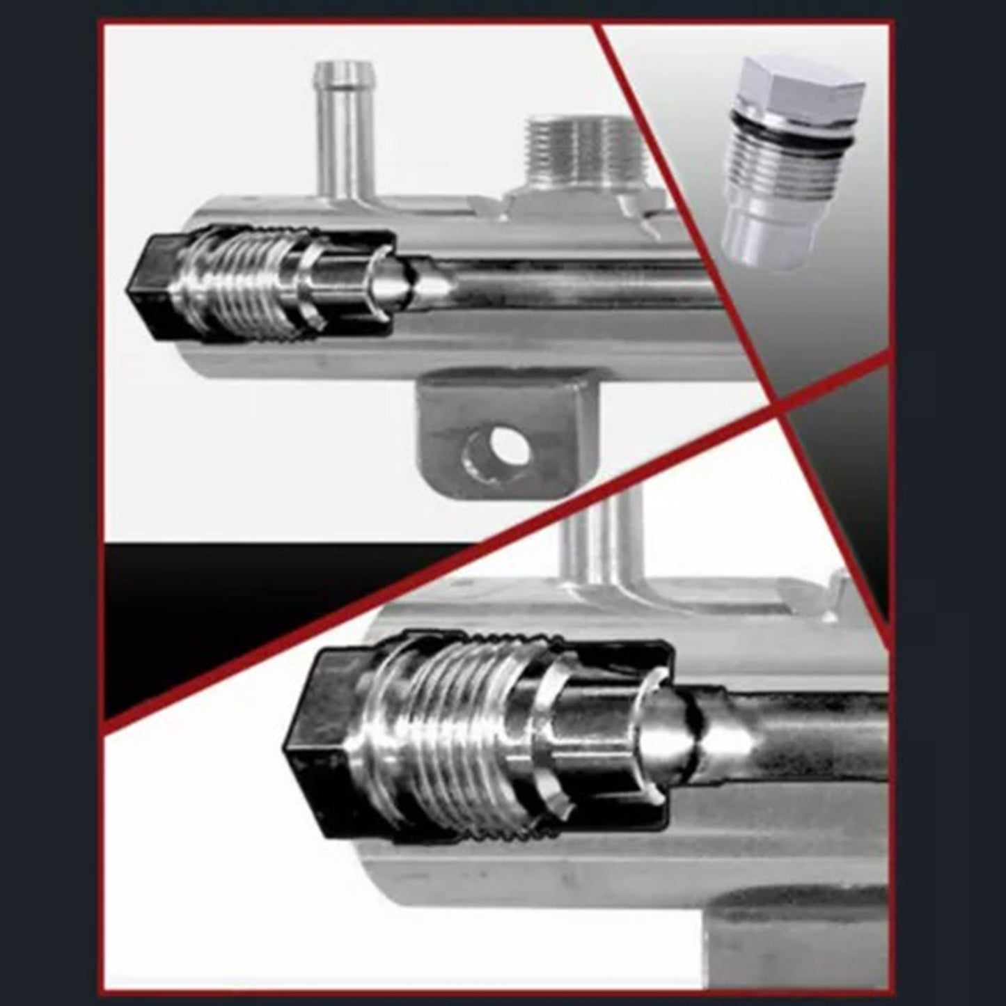 Bouchon de rampe d'injection Cummins Race pour Dodge 6,7 L (2007-2012)