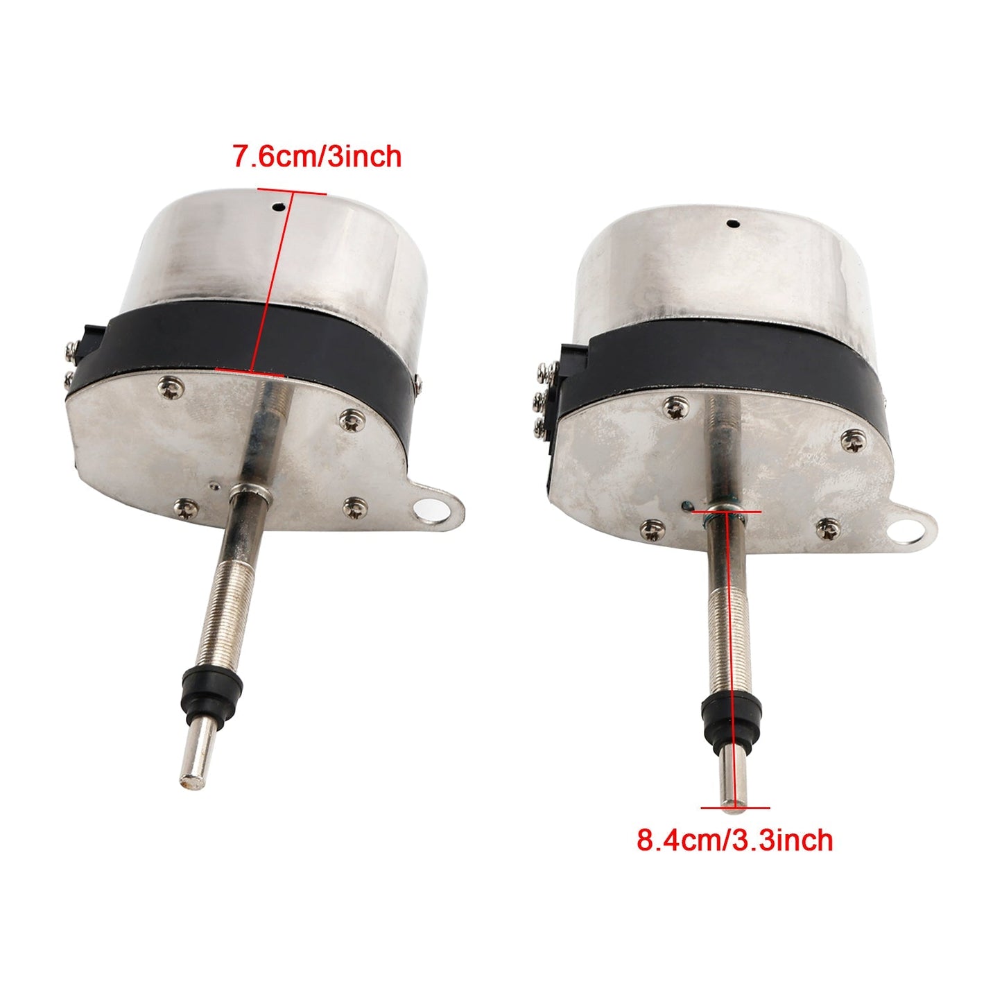 Paire de moteurs d'essuie-glace en acier inoxydable pour voitures classiques vintage Hot Rods Hot Street Rod 558SS S6558