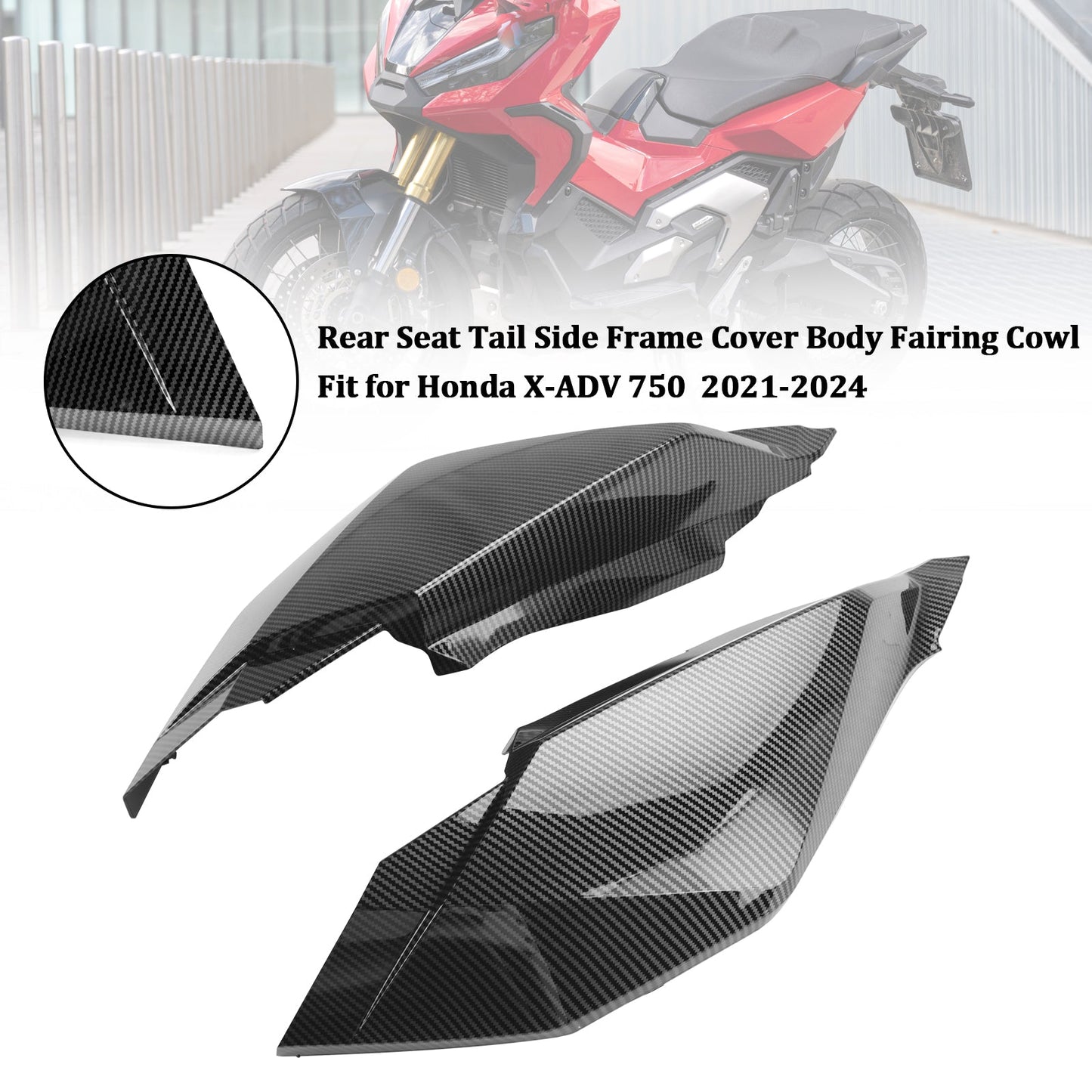21-24 Honda X-ADV 750 Rear Seat Tail Side Frame Cover Body Fairing Cowl
