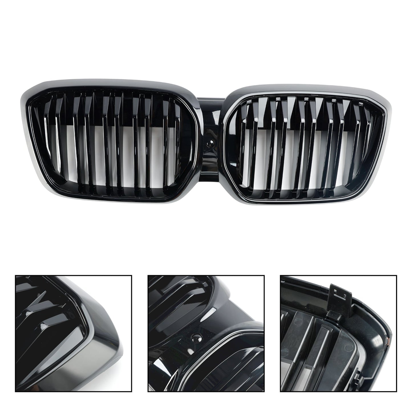 2022-2024 BMW G08 LCI IX3 Premier Edition/M Sport/ProGloss Black Grille Front Kidney Grill