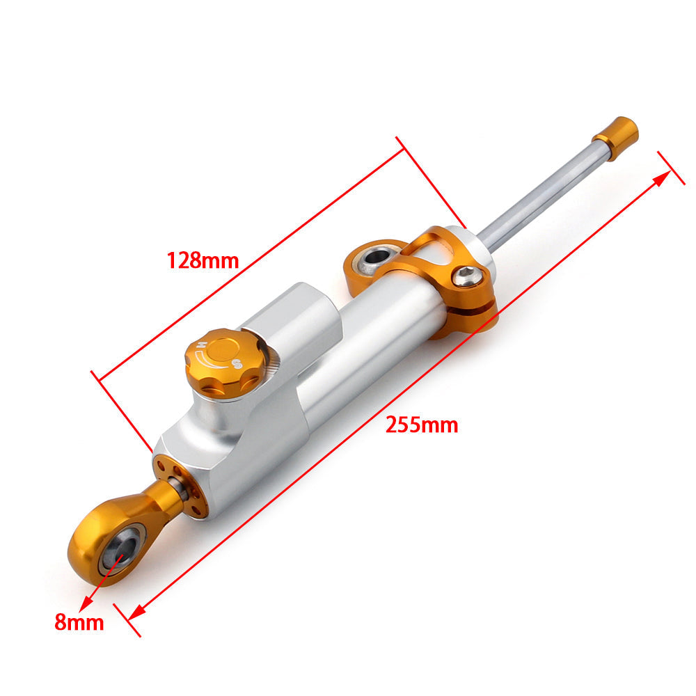 Amortisseur de direction réglable CNC universel pour moto