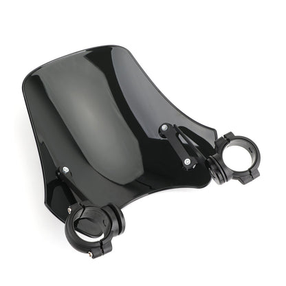 ABS Motorcycle Windscreen Windshield for Harley Dyna Softail Models Black