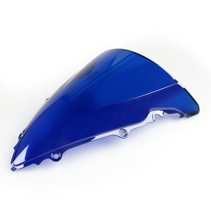 Windshield Windscreen Double Bubble For Yamaha YZF R6 2003-05 R6S 2006-09 Blue
