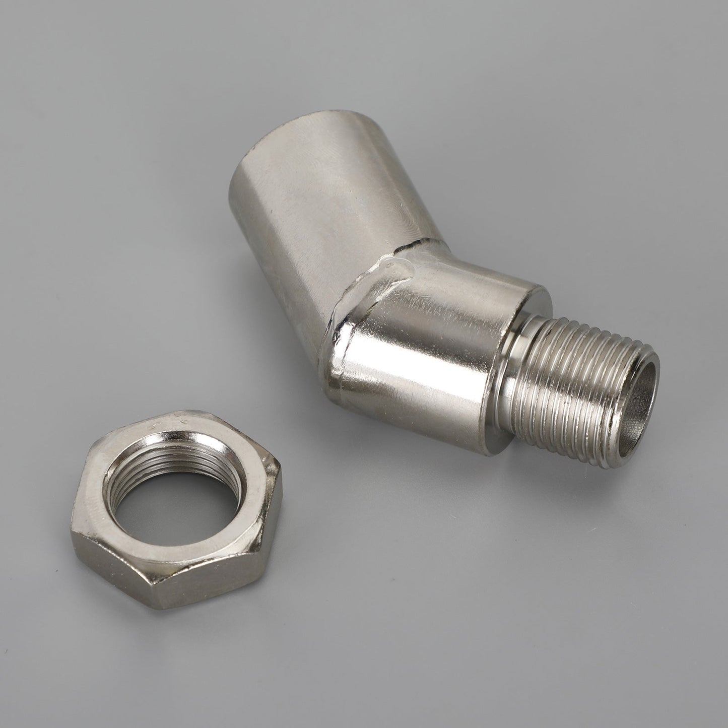 M18 X 1.5 135 Degree Catalytic Converter CEL Oxygen Sensor Extender Adapter Spacer