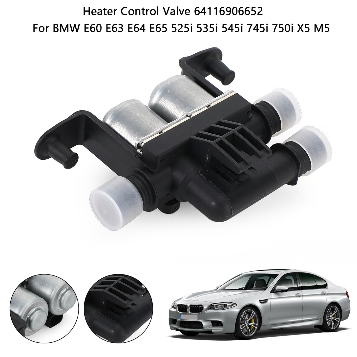 BMW E60 E63 E64 E65 525i 535i 545i X5 M5 Heater Control Valve 64116906652