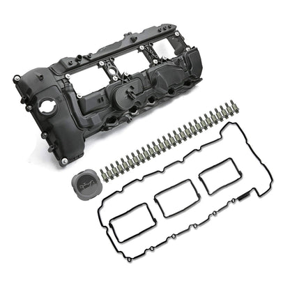 2015-2018 BMW F26 X4 M40i-265 kW (355 bhp) N55B30T0 3.0T N55B62 Engine Valve Cover w / Gasket+Cap 11127570292 E378-AS