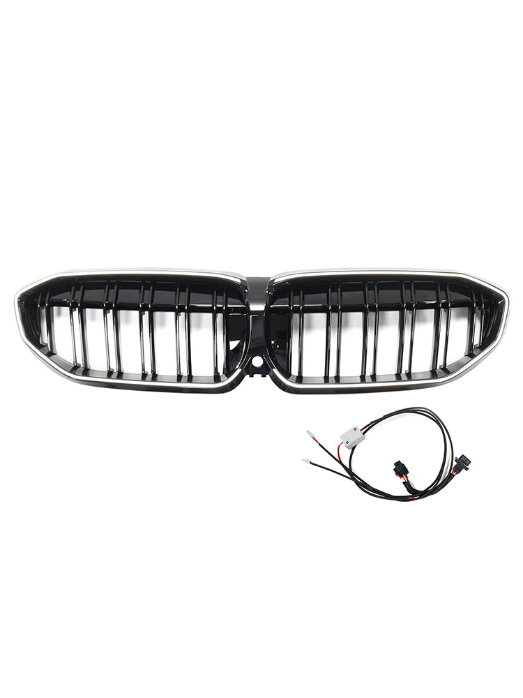 2019-2022 Double Slat Black Kidney Grille 51138072085 Fit BMW 3 Series G20