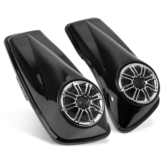Sacoche TRIPLE 6.5 avec couvercles et haut-parleur pour Harley Touring Electra Glide 14-21