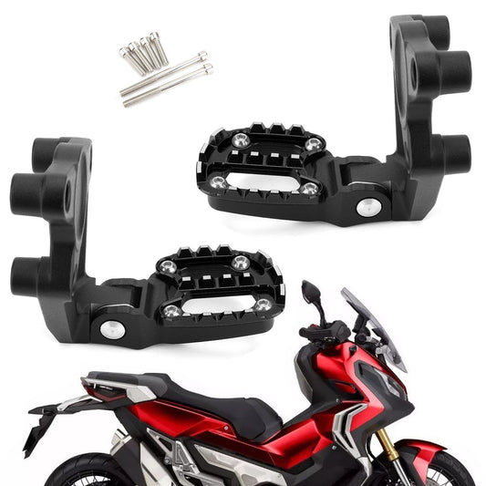 Reposapiés plegables para motocicleta, pedales traseros para Honda X-ADV 750 2017-2018, color negro