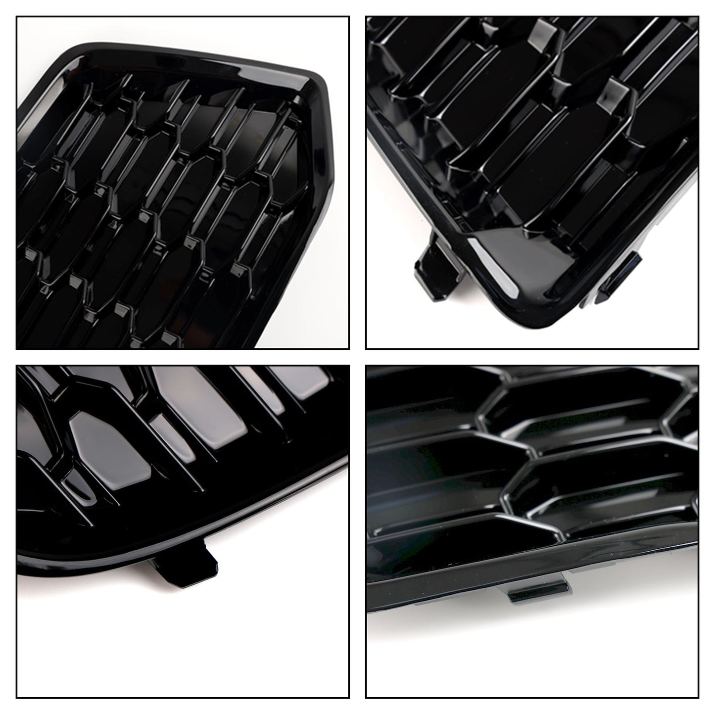 2018-2022 Audi Q5 Standard Version 80A807679D 80A807679DRU6 2PCS Front Bumper Cover Grille Grill Bezel Insert Generic