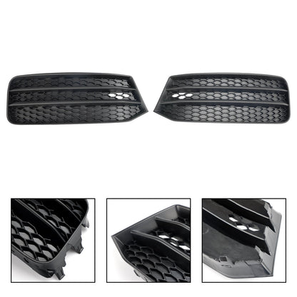 2015-2018 Audi A1 8X 2PCS Grille 8XA807681B 8XA807682B Front Bumper Fog Light Cover Grill