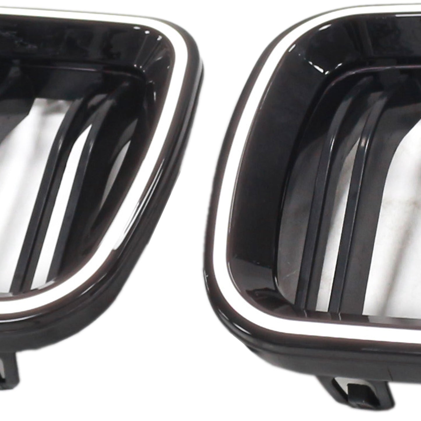 11.2009-02.2017 BMW 5-Series F11 Kidney Bumper Grill Grille Gloss Black 51137203649 51137203650