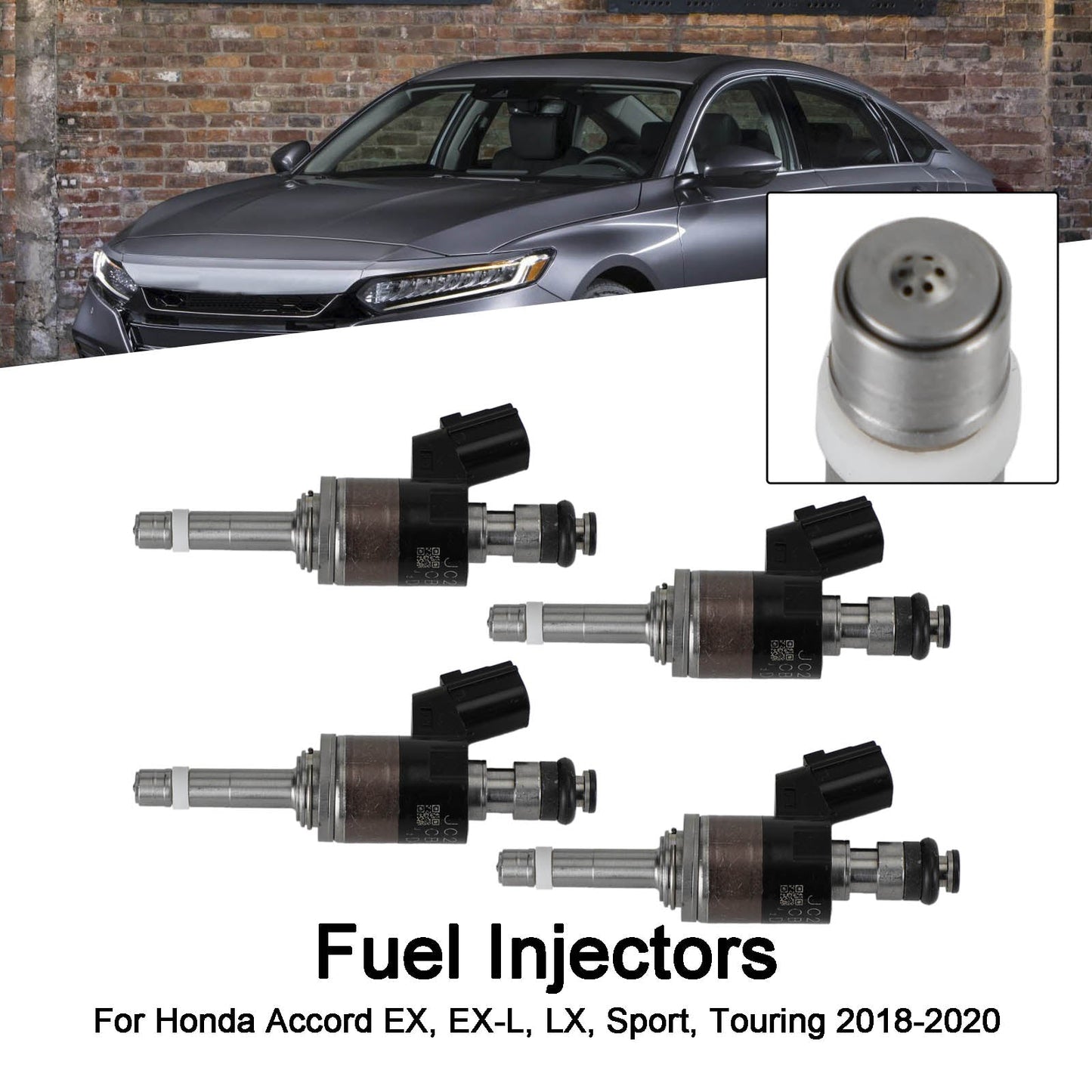 2018-2020 Honda Accord EX EX-L LX Sport Touring 4PCS 16010-5PA-305 Fuel Injectors
